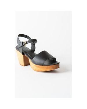 Fortress Hannah Platform Clog Sandal - Black