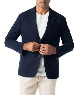 Robert Talbott Wright Knit Blazer - Blue