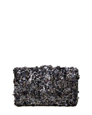 Simitri Metallic Kitsch Clutch - Gray