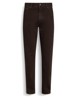 ZEGNA City Fit Nonstretch Denim Jeans in Red for Men | Lyst