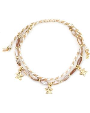 Panacea Starfish Charm Bracelet - Metallic