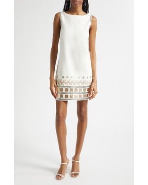 Cinq À Sept Tabitha Embellished Sheath Dress - White