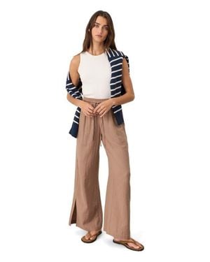 Pact Organic Cotton Coastal Double Gauze Pants - Natural