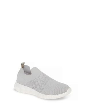 David Tate Tiptop Knit Sneaker - White
