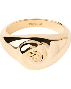 Pdpaola Shell Ring - Metallic