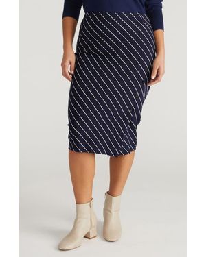 UNIVERSAL STANDARD Anya Ponte Skirt - Blue