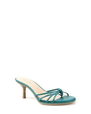 Zigi Lingerr Leather Kitten Heel Sandal - Green