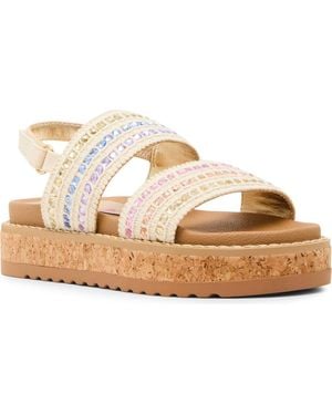 Steve Madden Kids' Rissa Platform Sandal - Metallic