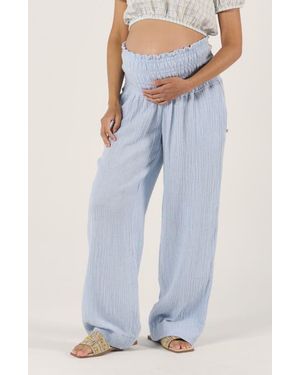 Cache Coeur Maternity Smock Pants Myriam - Blue
