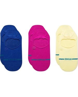 Stance Icon Assorted 3-Pack No Show Socks - Pink