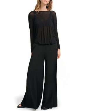 MARCELLA Zadie Wide Leg Jumpsuit - Black