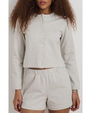 Alex Mill Coco Sport Stretch Cotton Cardigan - Gray
