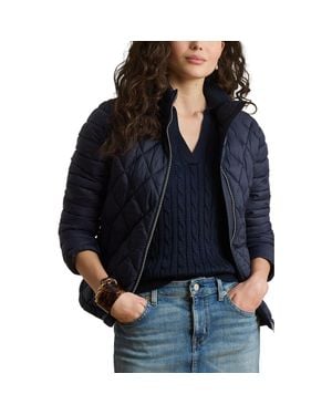 Ralph Lauren Mixed Quilted Puffer Jacket - Blue
