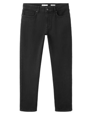 Mango Jan Slim Fit Jeans - Black