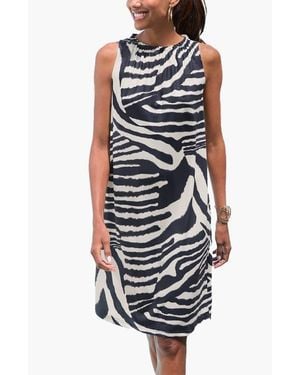 Lascana High Neck Swing Dress - Multicolor