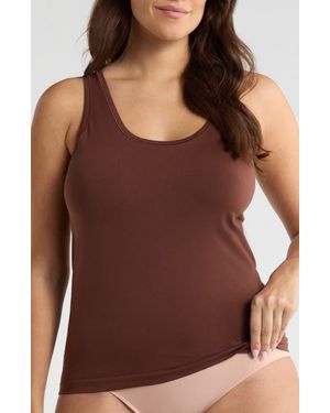 Nordstrom Seamless Layering Tank - Brown