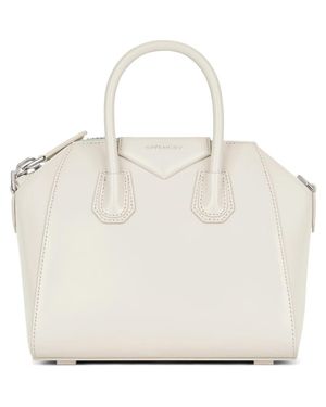 Givenchy Mini Antigona Leather Satchel - Natural
