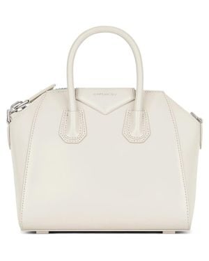 Givenchy Mini Antigona Leather Satchel - Natural