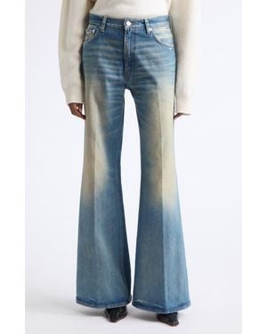 Haikure Clara Relaxed Fit Flare Jeans - Blue
