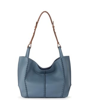 The Sak Los Feliz Medium Tote Leather Bag - Blue