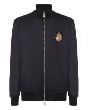 Billionaire Tracksuit Jacket Ls Crest - Blue