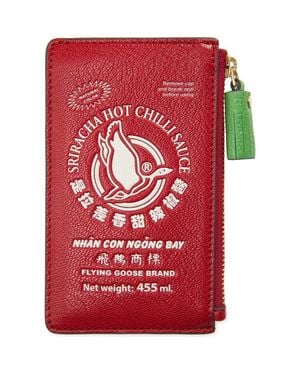 Anya Hindmarch Sriracha Leather Zip Card Case - Red