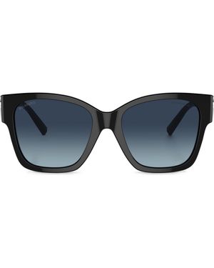 Tiffany & Co. 54Mm Gradient Polarized Square Sunglasses - Blue