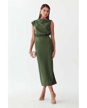 ST MRLO Lily Midi Dress - Green