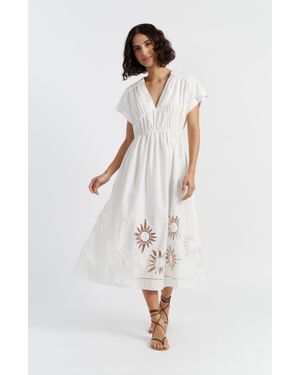 Chinti & Parker Broderie Dress - White