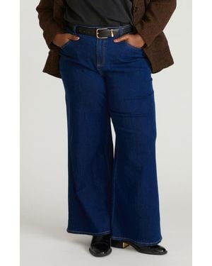 UNIVERSAL STANDARD Roxy High Waist Relaxed Bootcut Jeans - Blue