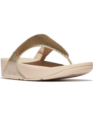 Fitflop Lulu Sequin Flip Flop - Natural