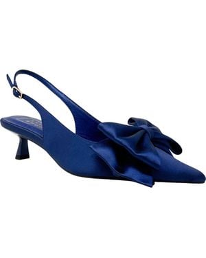 Shu Shop Nora Slingback Kitten Heel Pump - Blue