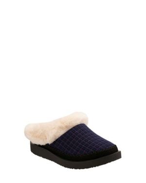 Revitalign Nordic Orthotic Faux Fur Lined Slippers - Blue