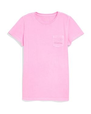 Vineyard Vines Whale Pocket Cotton Graphic T-Shirt - Pink