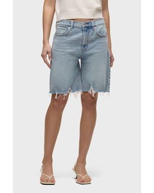 Hudson Jeans London Low-Rise Long Short - Blue