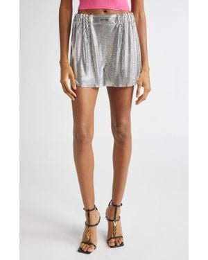 Versace Metal Mesh Shorts - Gray