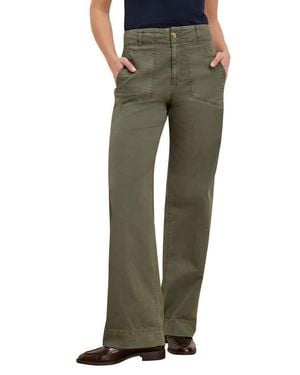 NIC+ZOE Highland Stretch Straight Leg Pants - Green