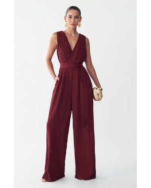 BWLDR Alina Jumpsuit - Red