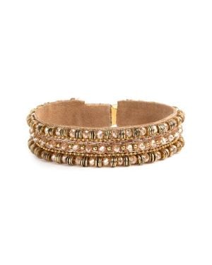 Deepa Gurnani Milani Cuff Bracelet - Natural