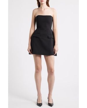 Odd Muse The Ultimate Muse Strapless Minidress With Pockets - Black