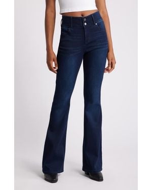 1822 Denim Fit & Lift High Waist Flare Jeans - Blue