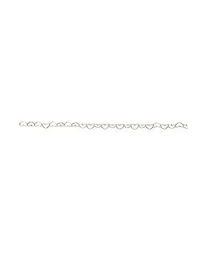 MADE BY MARY Heart Chain Bracelet - Metallic