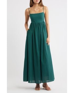 Petal & Pup Odessa Cotton Maxi Sundress - Green