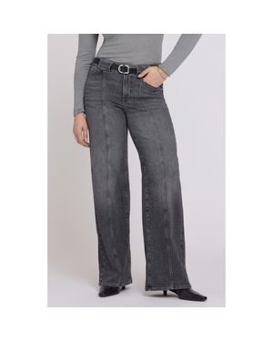 NYDJ Teresa Front Seam Wide Leg Jeans - Gray