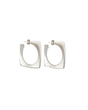 CXC Aldaba Slim Hoop Earrings - Blue