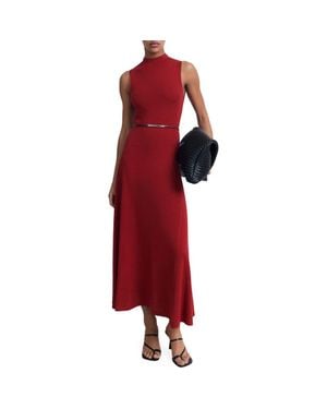 Mango Knit Flared Maxi Dress