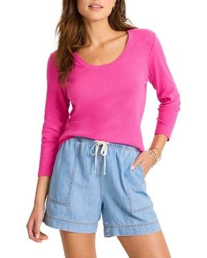 Tommy Bahama Ashby Isles Scoop Neck Cotton T-Shirt - Red