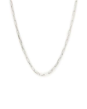 AllSaints Hammered Chain Link Necklace - Blue