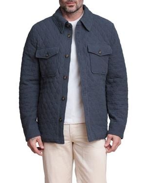 Bagatelle Quilted Shirt Jacket - Blue