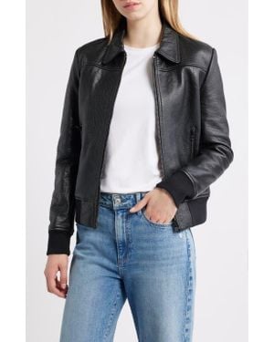 Schott Nyc Leather Flight Jacket - Black